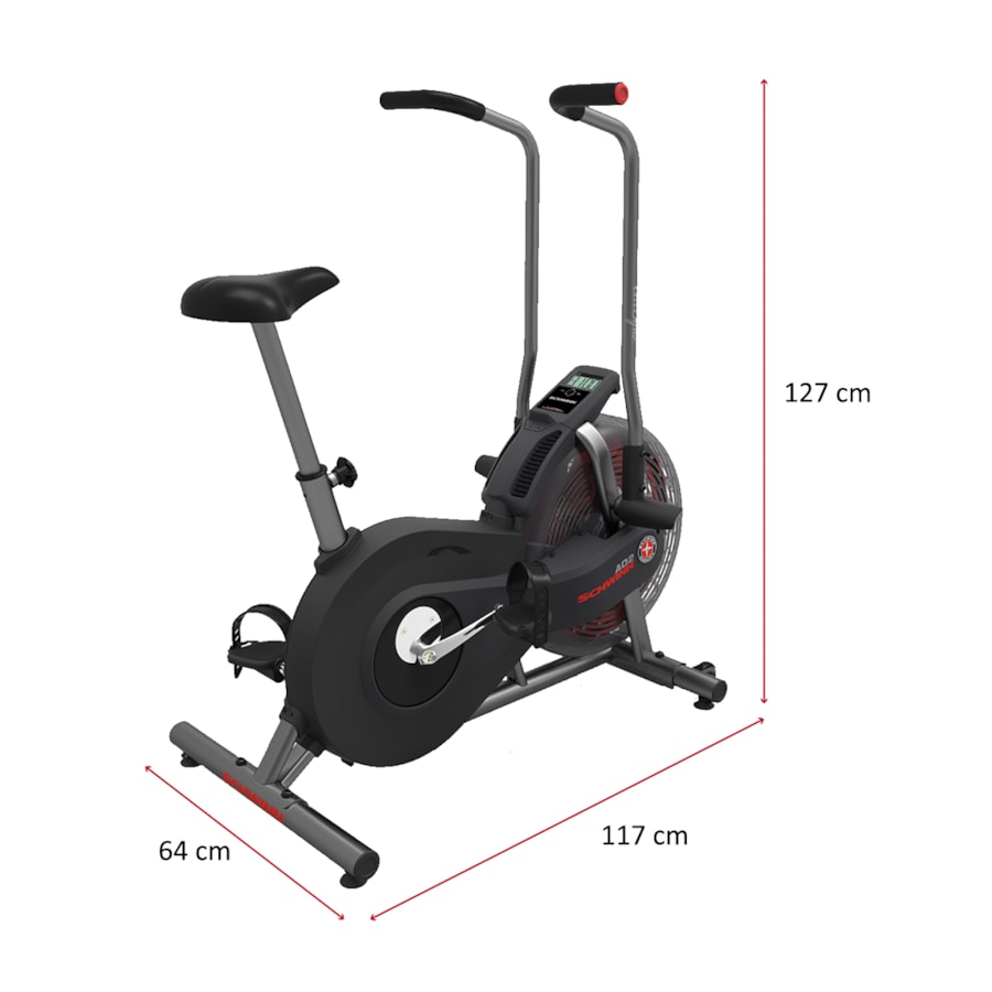 Bicicleta Airbike Schwinn Airdyne AD2 - Residencial Painel LCD