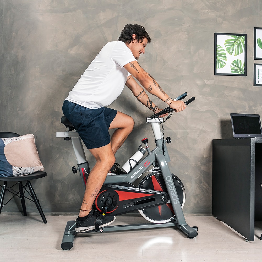 Bicicleta Spinning Speedo S103 com Conexão Bluetooth Casa do Fitness