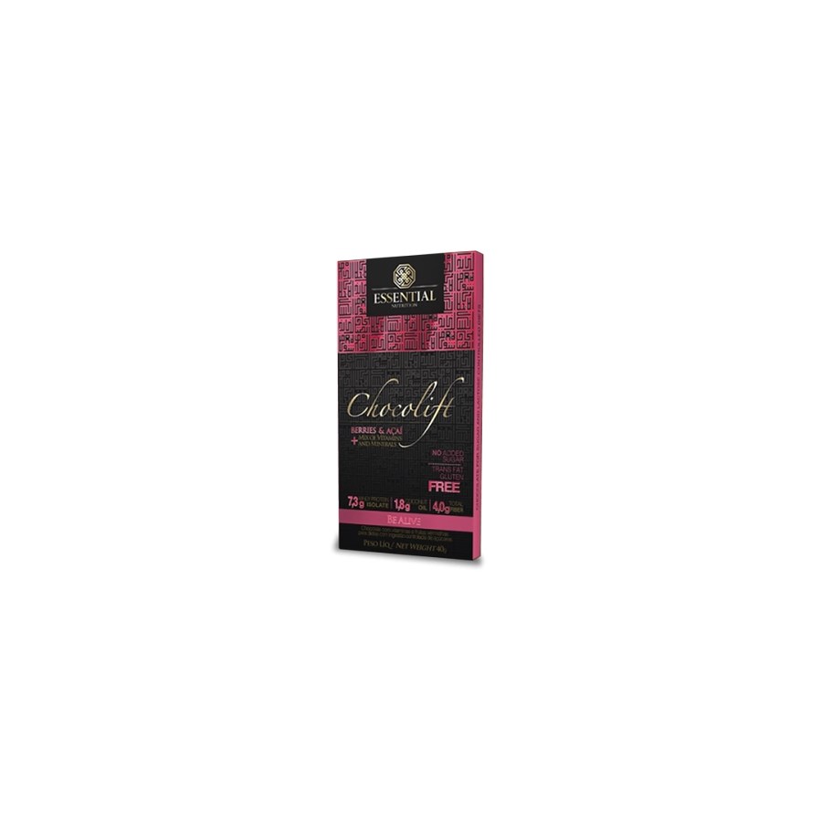 Chocolift Be Alive - 40G (Chocolate Proteico Com Berries)