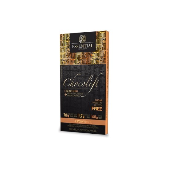 Chocolift Be Powerful - 40G (Chocolate Proteico Com Nibs De Cacau)