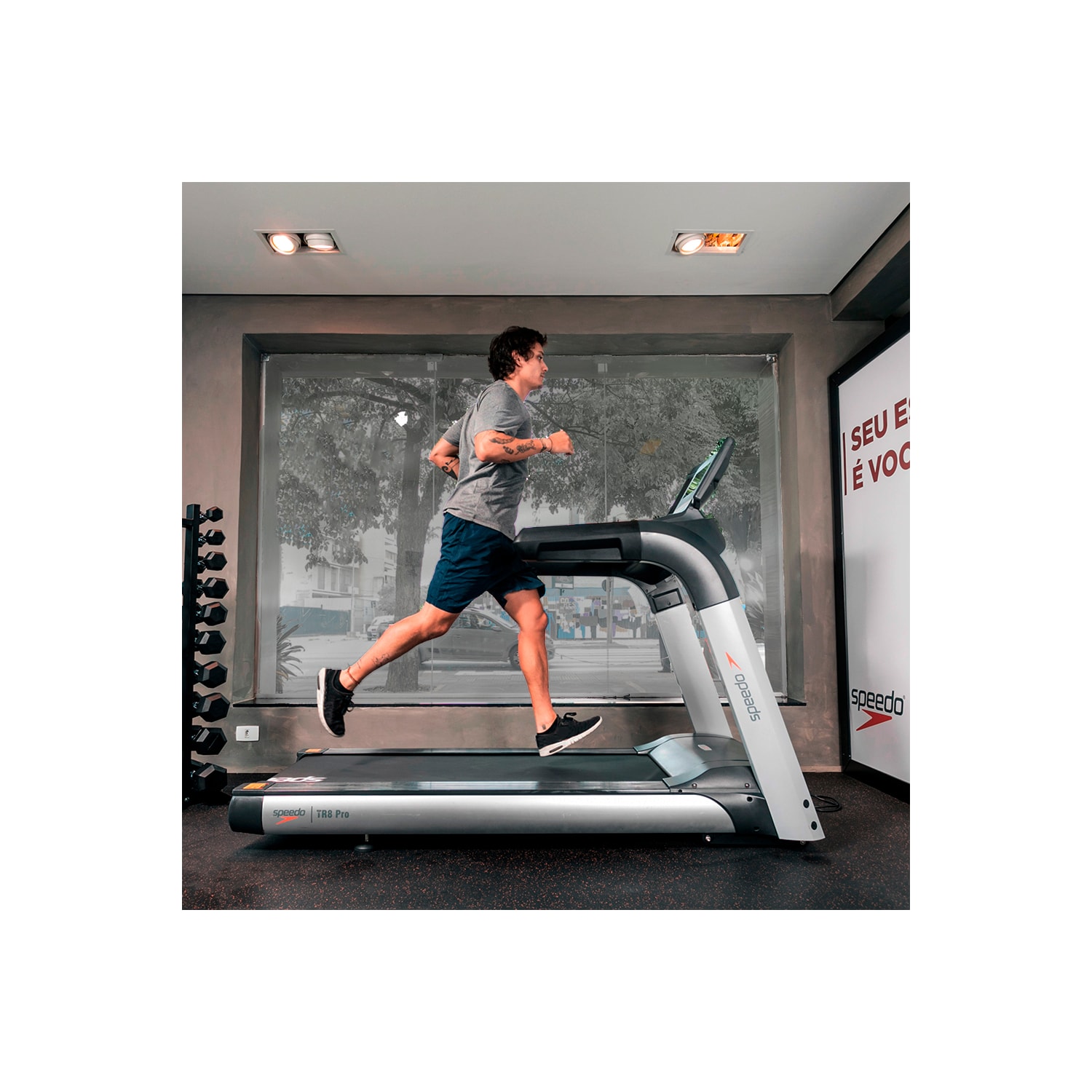 Esteira Speedo TR8 Pro Painel LED Profissional